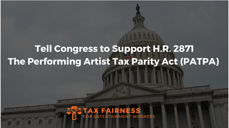 Pass the Performing Artist Tax Parity Act!